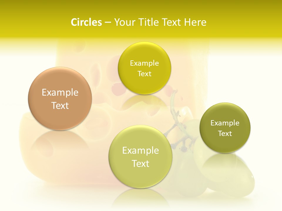White Slice Appetizer PowerPoint Template