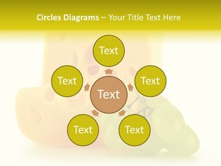 White Slice Appetizer PowerPoint Template