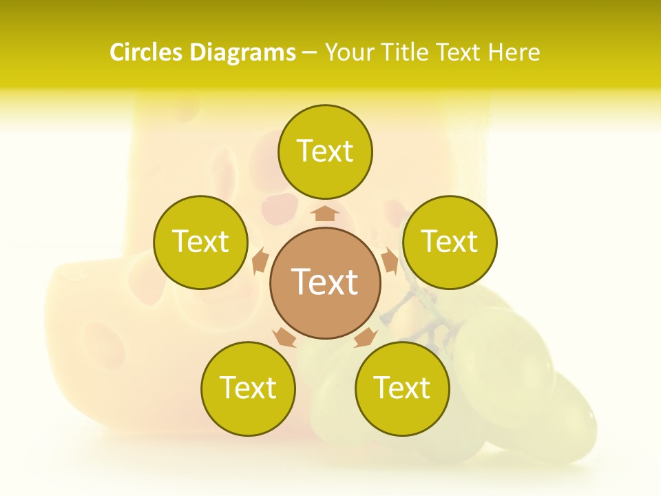 White Slice Appetizer PowerPoint Template