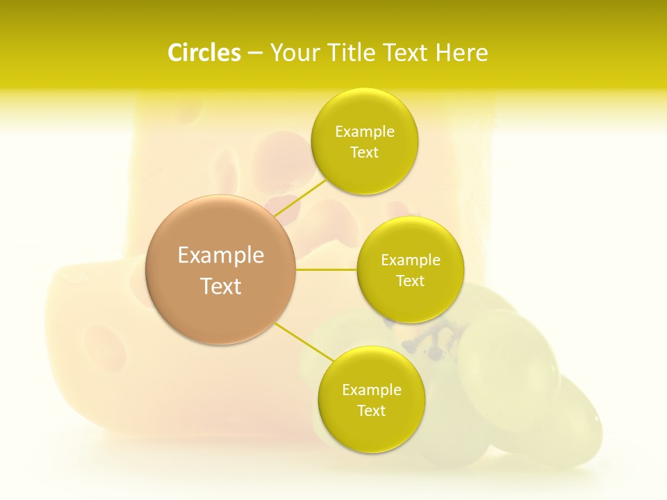White Slice Appetizer PowerPoint Template