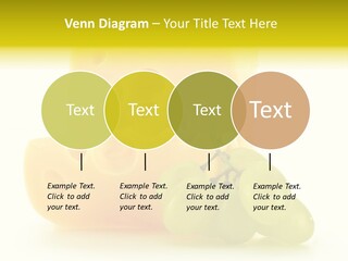 White Slice Appetizer PowerPoint Template