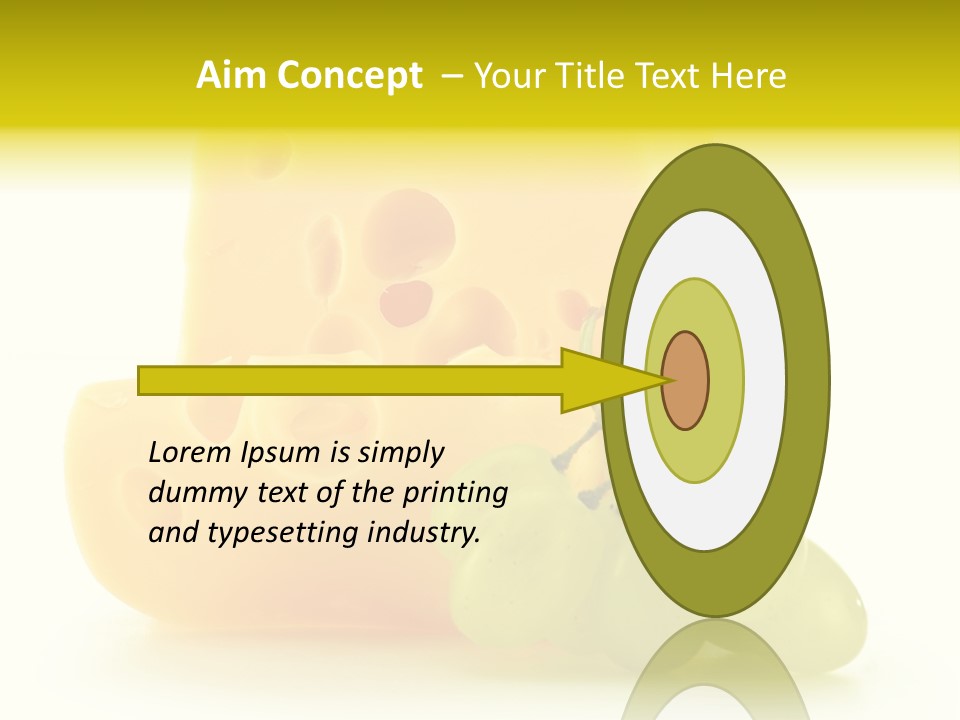 White Slice Appetizer PowerPoint Template