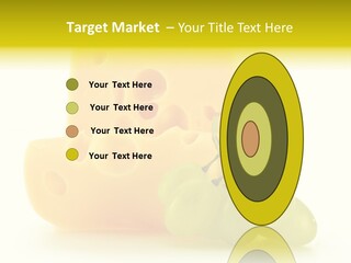 White Slice Appetizer PowerPoint Template