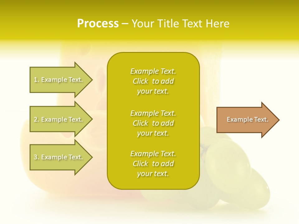 White Slice Appetizer PowerPoint Template