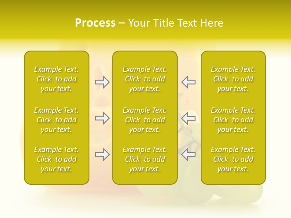 White Slice Appetizer PowerPoint Template