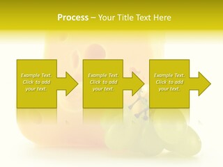 White Slice Appetizer PowerPoint Template