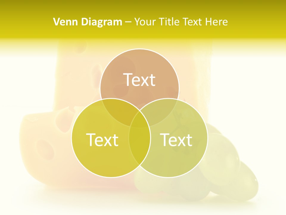 White Slice Appetizer PowerPoint Template