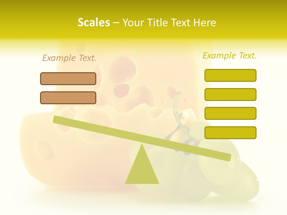 White Slice Appetizer PowerPoint Template