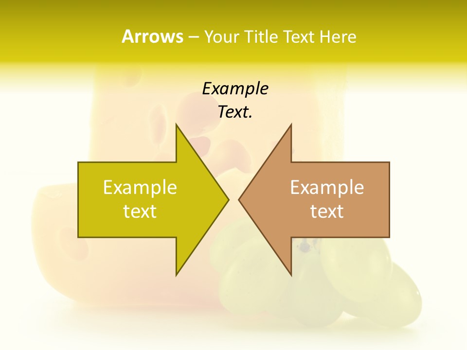 White Slice Appetizer PowerPoint Template
