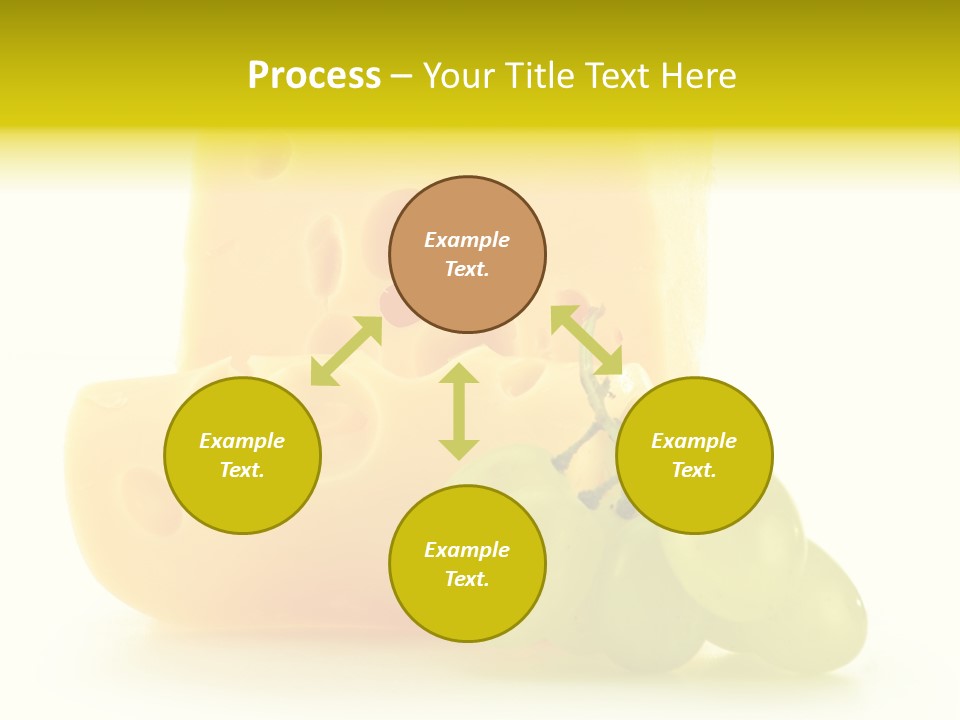 White Slice Appetizer PowerPoint Template