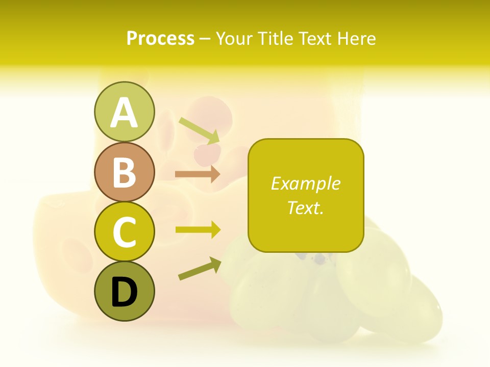 White Slice Appetizer PowerPoint Template