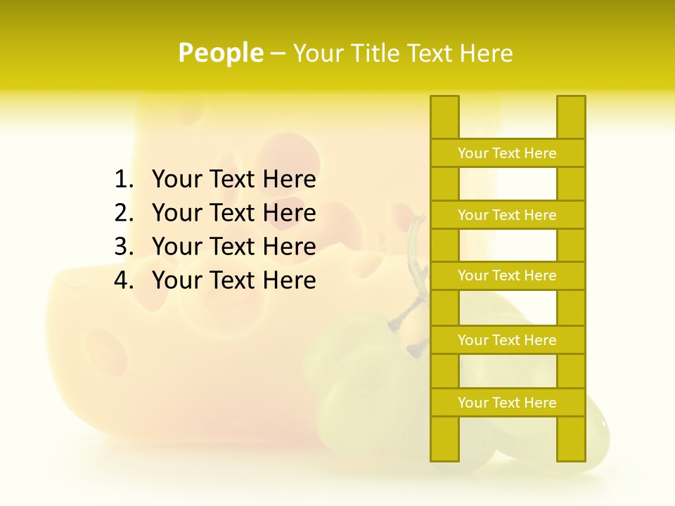 White Slice Appetizer PowerPoint Template