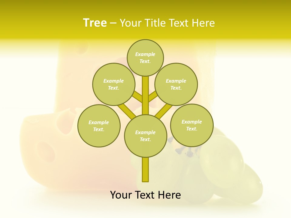 White Slice Appetizer PowerPoint Template