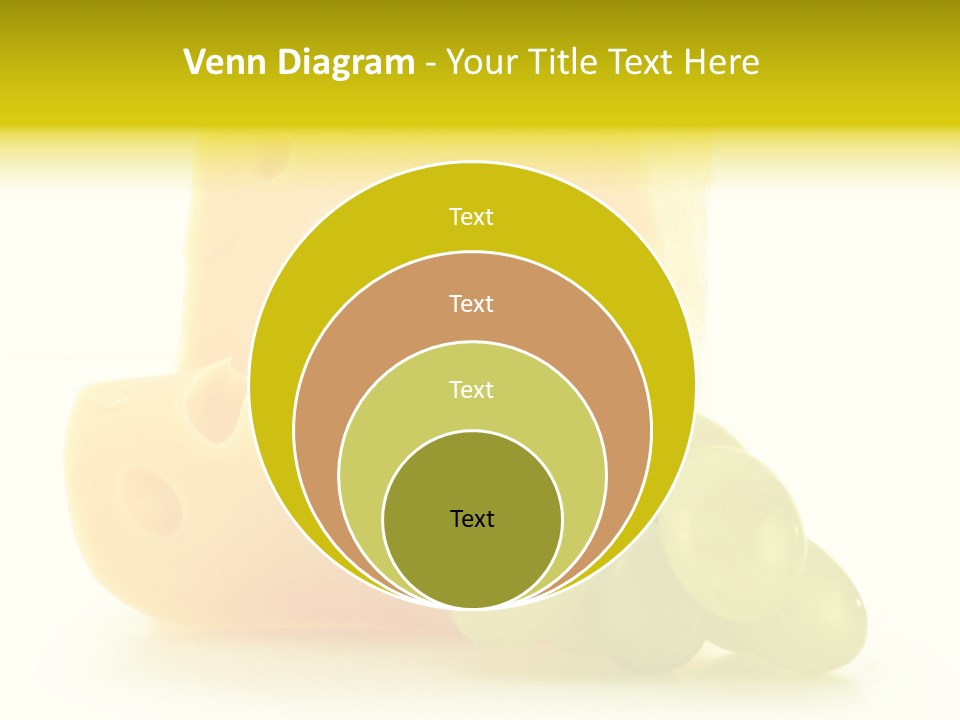 White Slice Appetizer PowerPoint Template