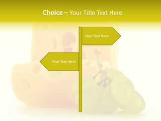 White Slice Appetizer PowerPoint Template