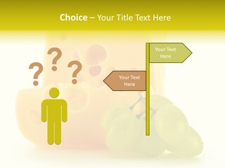 White Slice Appetizer PowerPoint Template