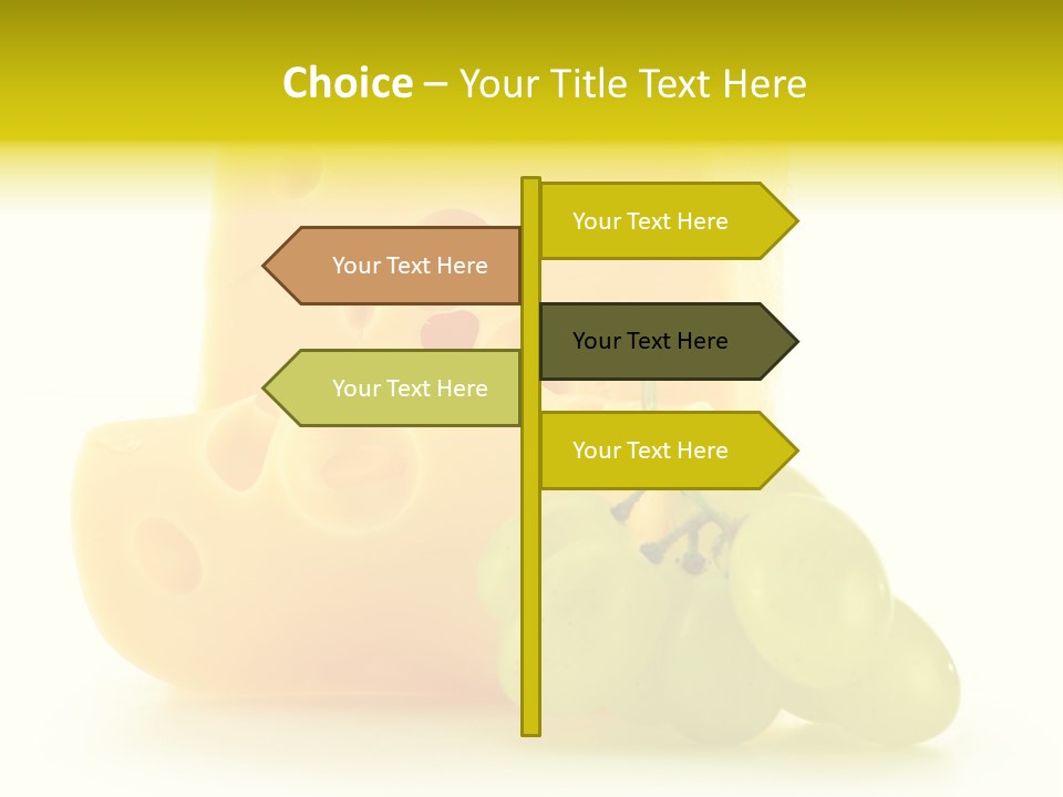 White Slice Appetizer PowerPoint Template