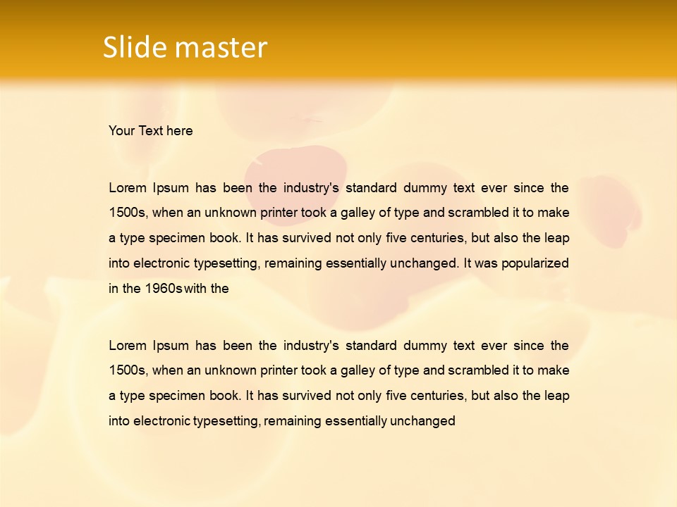 Piece Edam Grocery PowerPoint Template