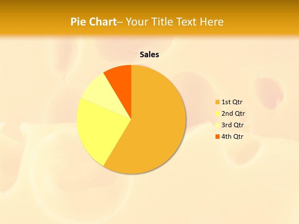 Piece Edam Grocery PowerPoint Template