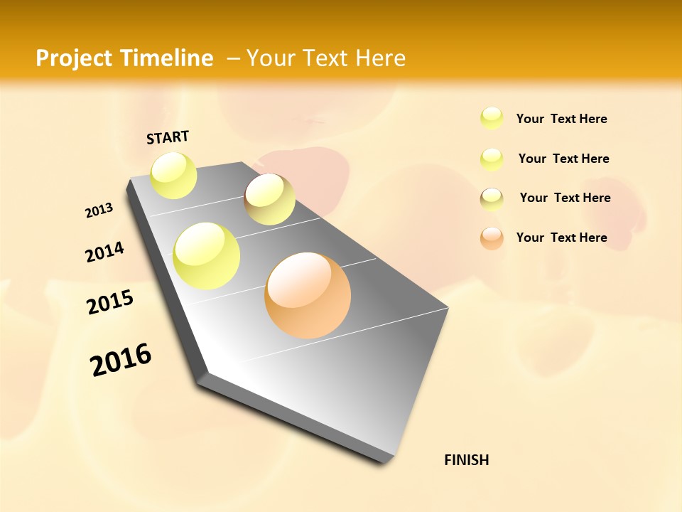 Piece Edam Grocery PowerPoint Template
