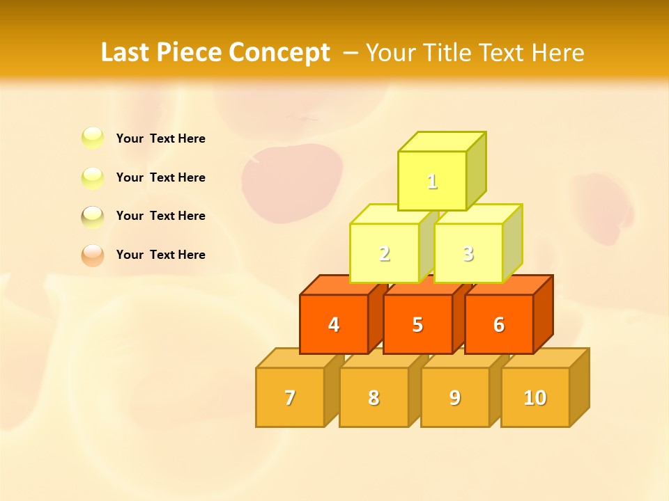 Piece Edam Grocery PowerPoint Template