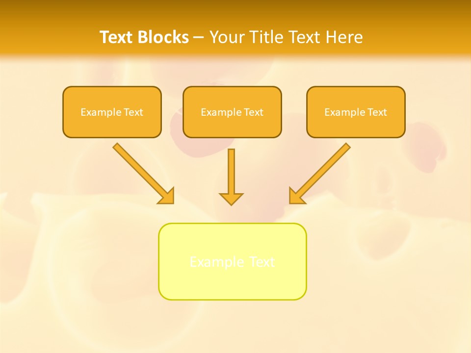 Piece Edam Grocery PowerPoint Template