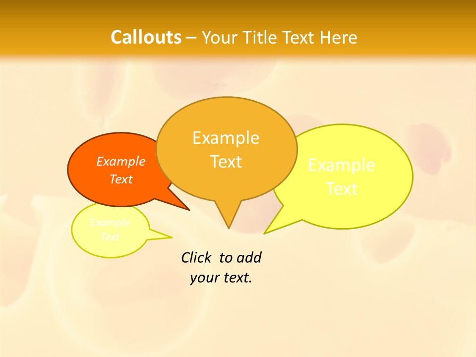 Piece Edam Grocery PowerPoint Template