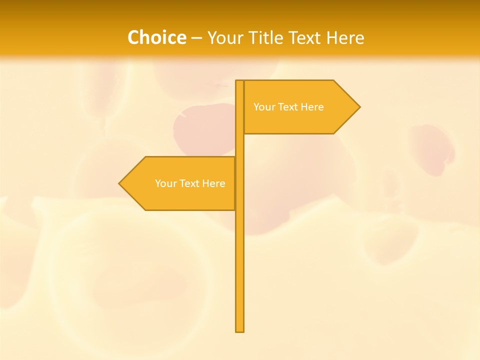 Piece Edam Grocery PowerPoint Template