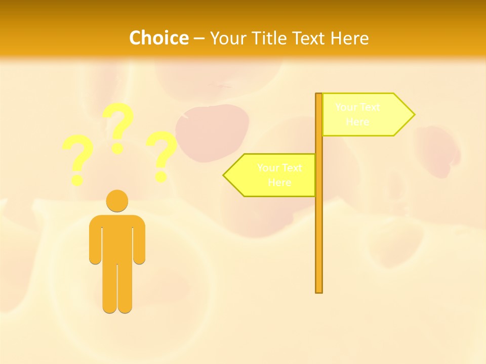 Piece Edam Grocery PowerPoint Template