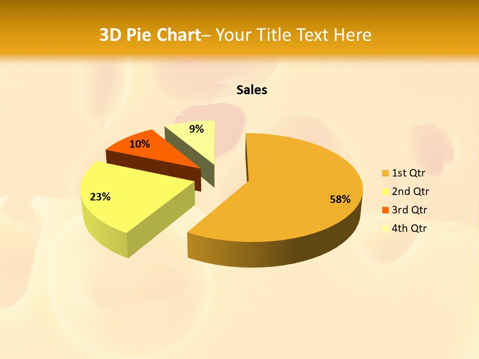 Piece Edam Grocery PowerPoint Template