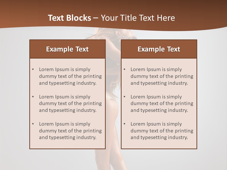 Vertical Posing Modern PowerPoint Template