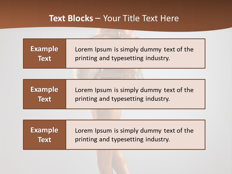 Vertical Posing Modern PowerPoint Template