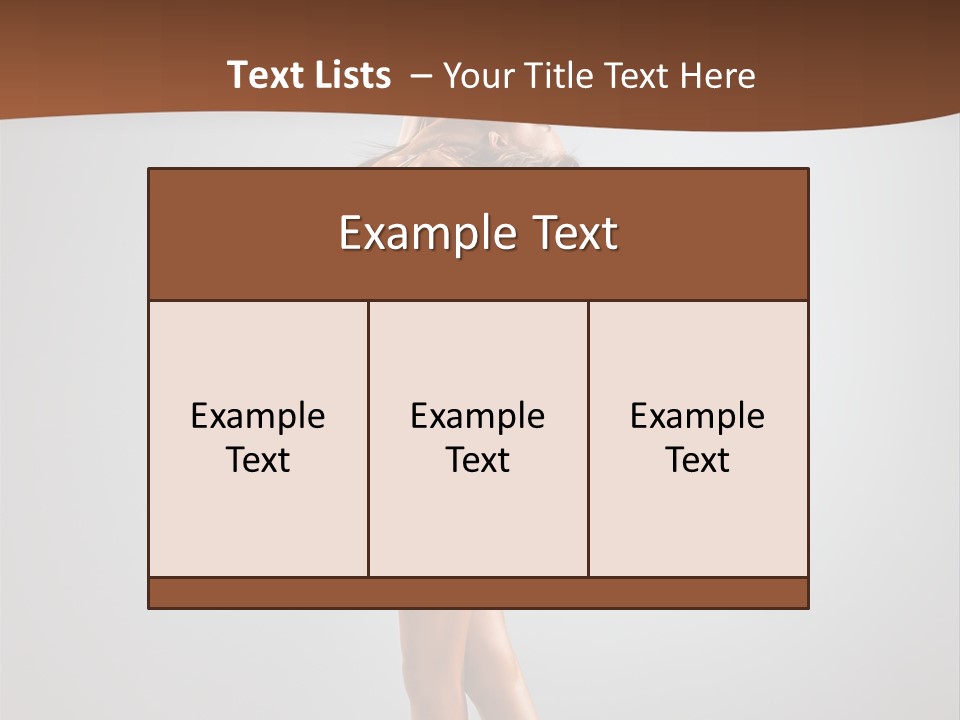 Vertical Posing Modern PowerPoint Template