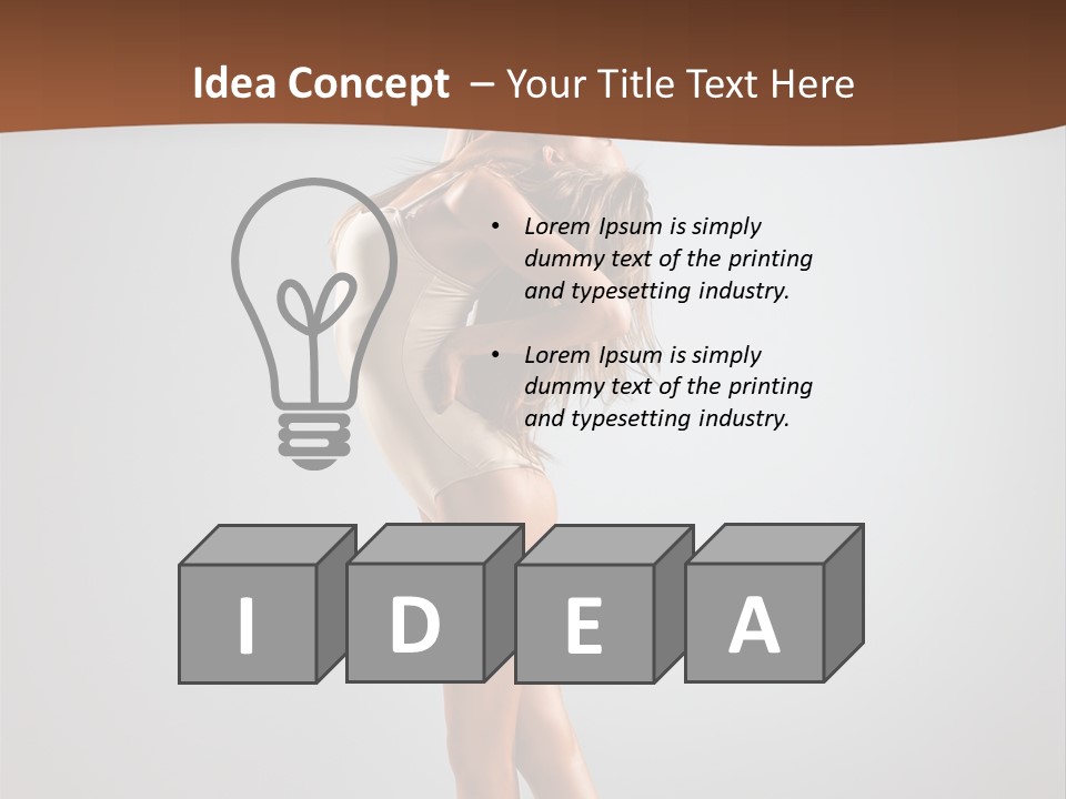 Vertical Posing Modern PowerPoint Template