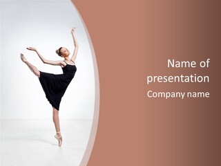 Performance Sensuality Pose PowerPoint Template