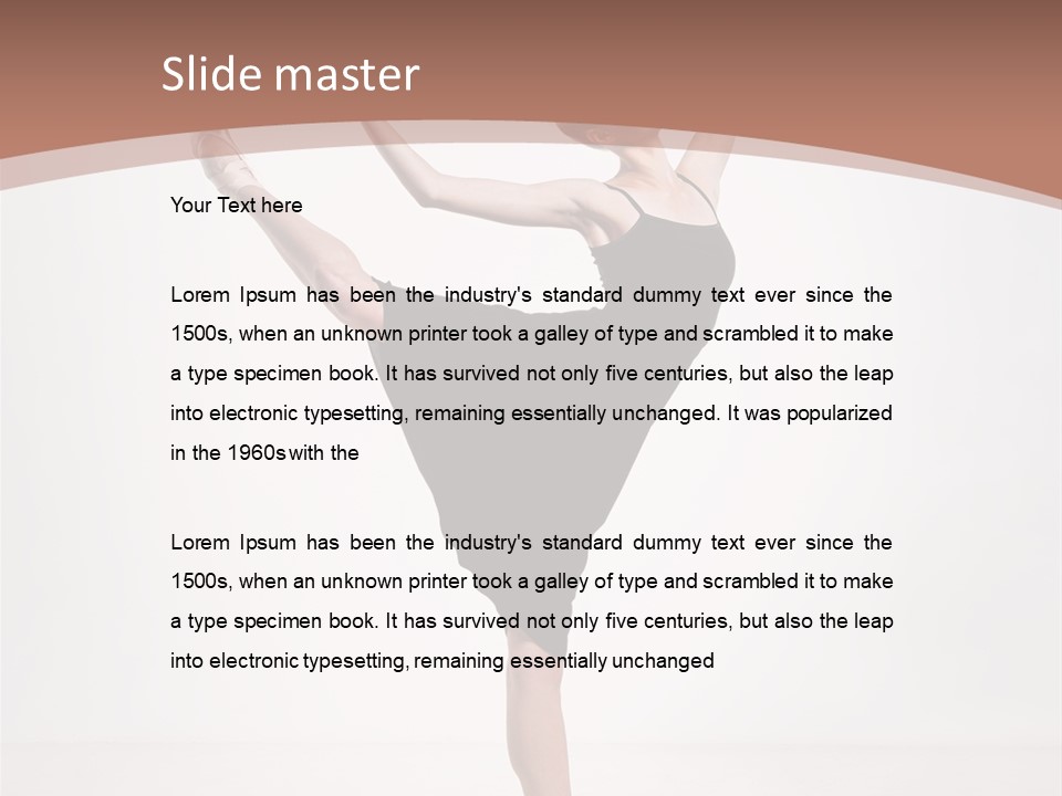 Performance Sensuality Pose PowerPoint Template