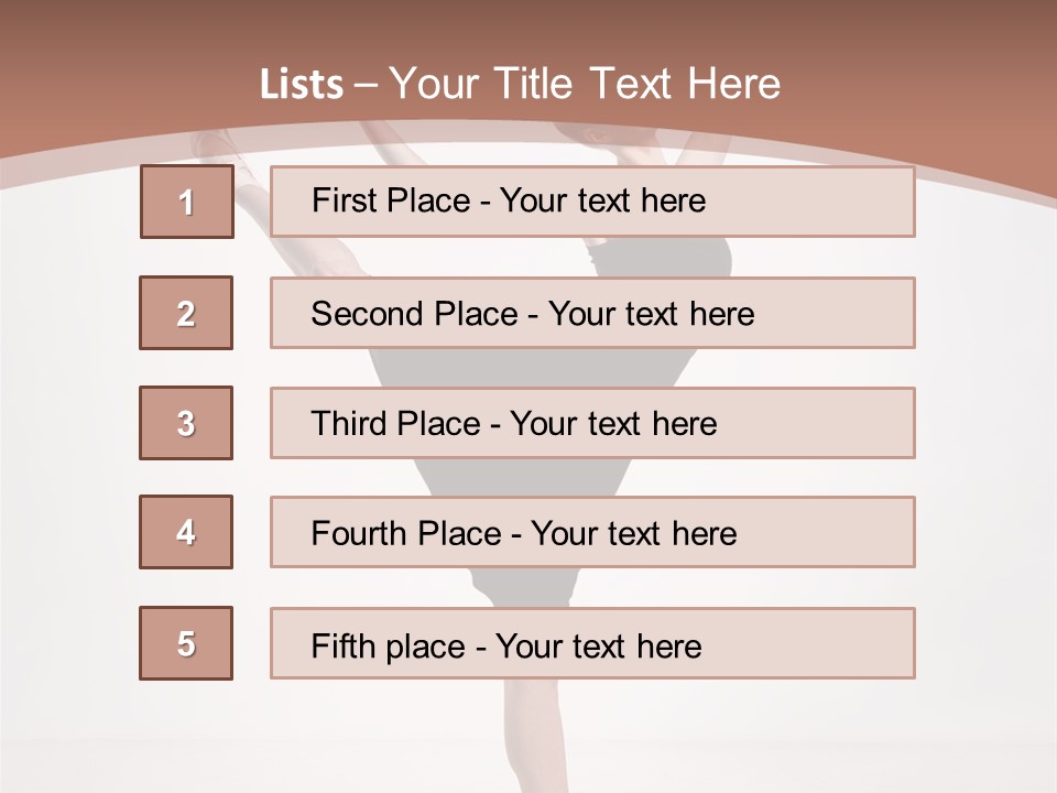 Performance Sensuality Pose PowerPoint Template