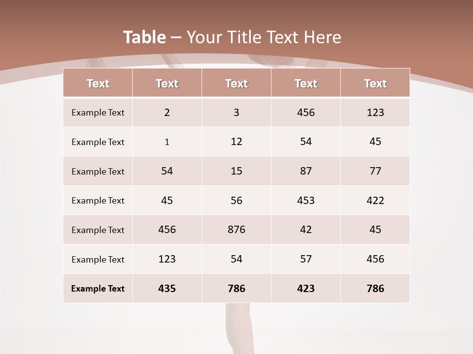 Performance Sensuality Pose PowerPoint Template