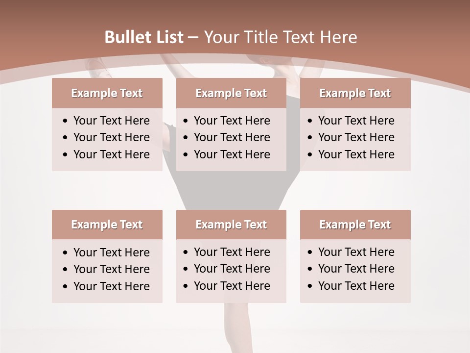 Performance Sensuality Pose PowerPoint Template