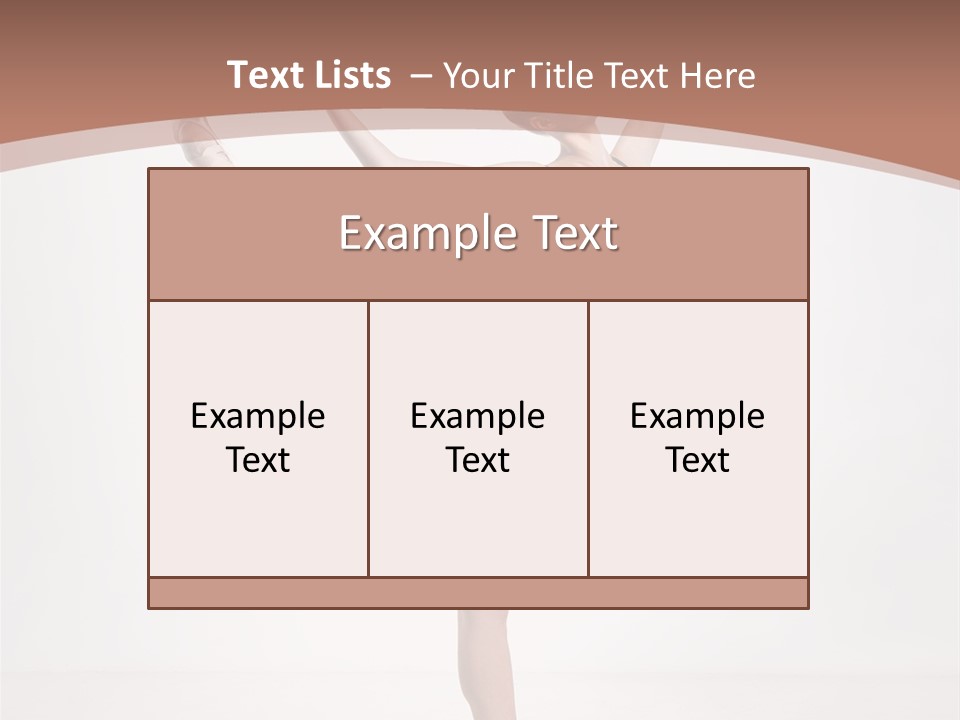 Performance Sensuality Pose PowerPoint Template