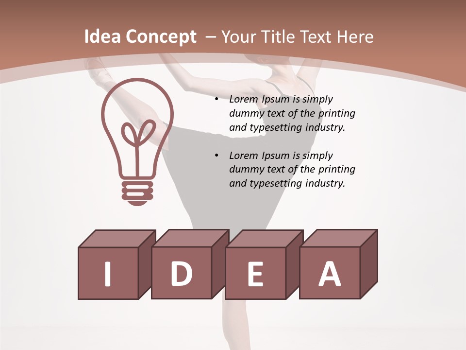 Performance Sensuality Pose PowerPoint Template