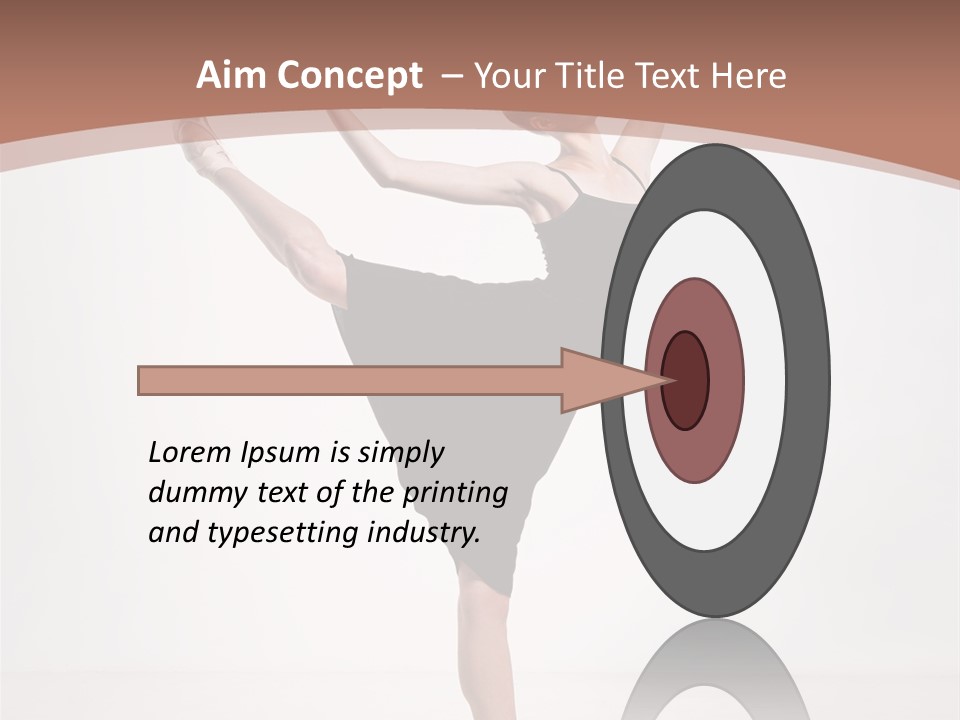 Performance Sensuality Pose PowerPoint Template