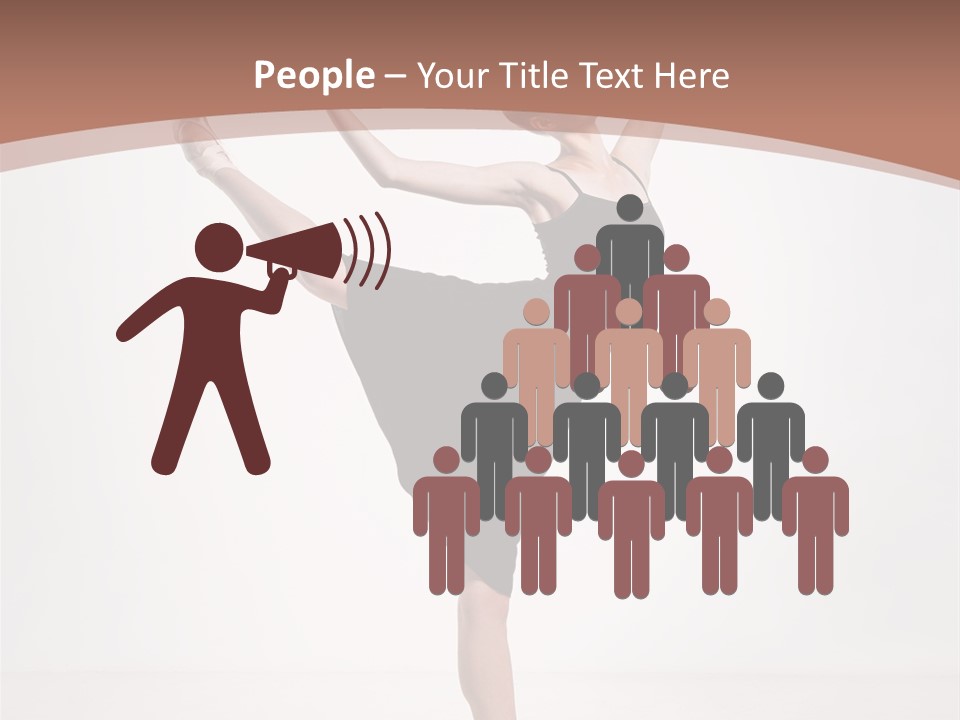 Performance Sensuality Pose PowerPoint Template