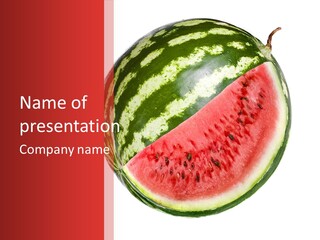 Peel Striped Freshness PowerPoint Template