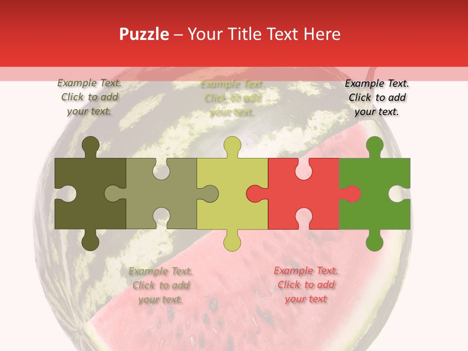 Peel Striped Freshness PowerPoint Template