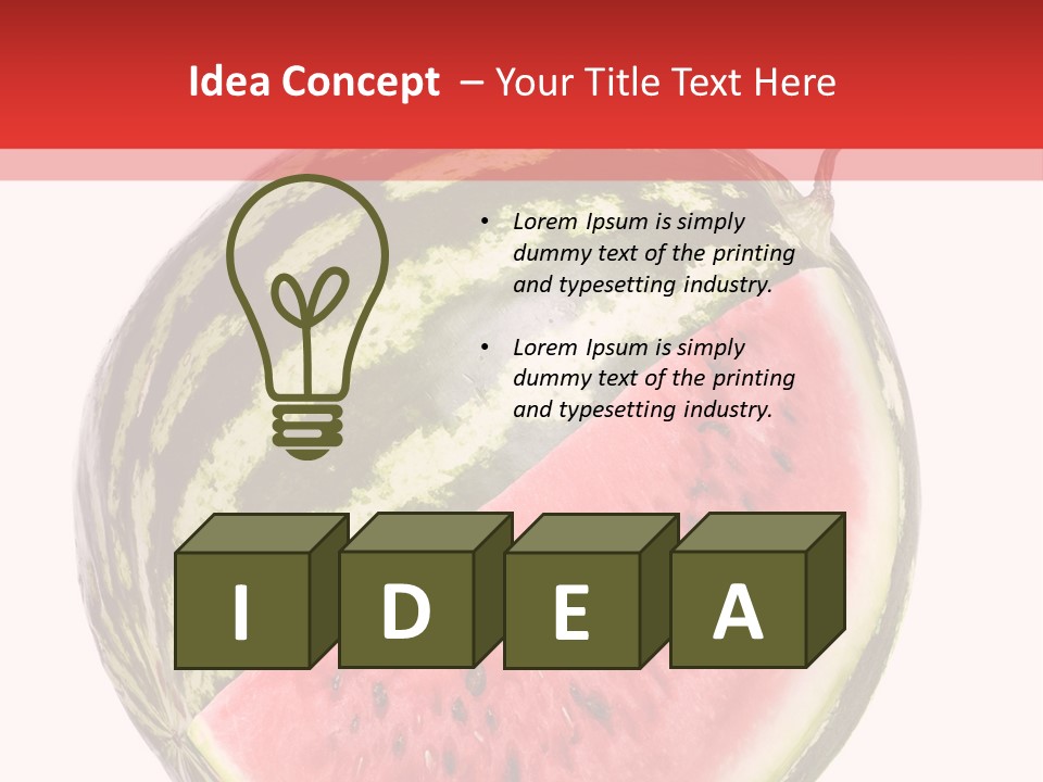 Peel Striped Freshness PowerPoint Template