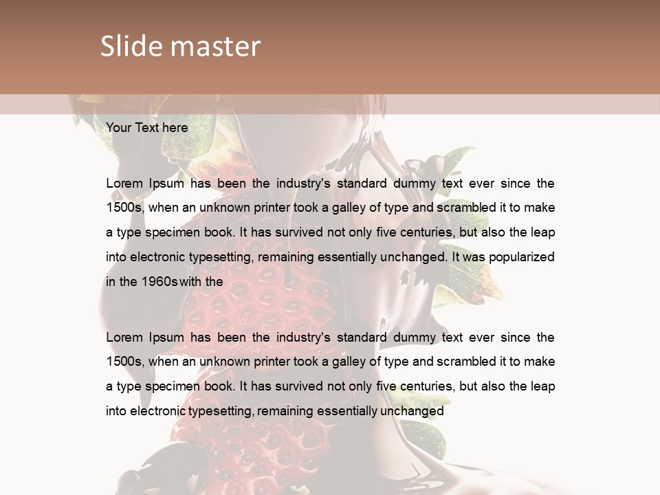 Bright Chocolate Berry PowerPoint Template