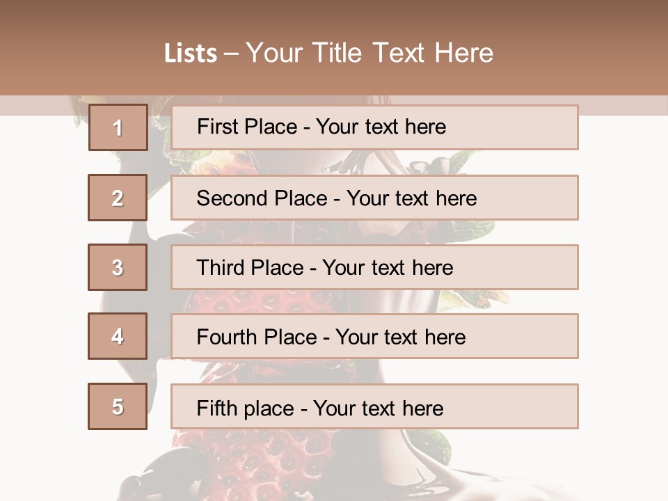 Bright Chocolate Berry PowerPoint Template