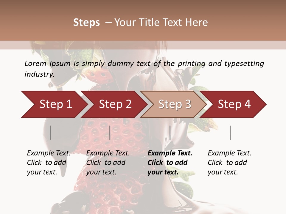 Bright Chocolate Berry PowerPoint Template