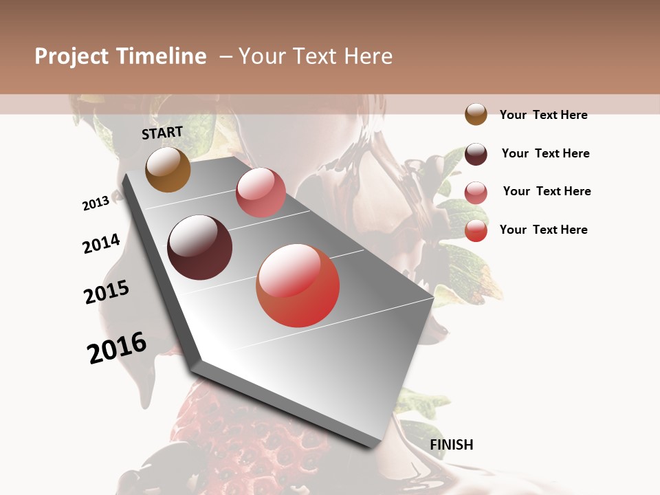 Bright Chocolate Berry PowerPoint Template